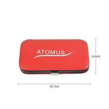 ATOMUS 1 Set Professional Manicure Kit, Includes Nail Clippers & Pedicure Tools, Stainless Steel Material, Women Nail Care Set, Suitable For Salon Or Home Use - Silver - View 6