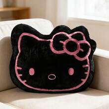 Miniso Family  Style No.18 Black-Pink And Pink Big-Head Back Pillow, High-Quality Filling, Good Resilience, Not Tiring For Long-Time Leaning, Suitable For Multiple Scenarios (1 PC) - Multicolor - View 12