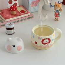 Cute 3D West Highland Terrier Puppy Stemless Wine Glass, High-Quality Ceramic Mug, Birthday Gift For Women - Multicolor - View 15