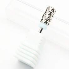 Easy Nail 1pc Silver Tungsten Steel Barrel Nail Drill Bit - 4XC Extra Coarse Type, Suitable For Removing Hard Gel Nail Polish, Bi-Directional For Left & Right Hand, Professional Nail Tool - Multicolor - View 5