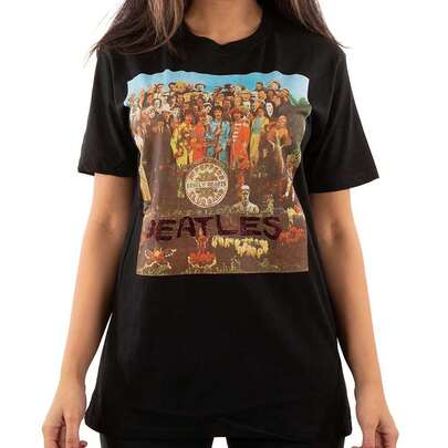  The Beatles Sgt Pepper Cover Diamante Tee