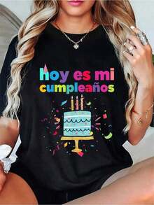 Hoy es mi cumpleaños, gráfico de playa mexicana Camiseta. 100% algodón - Negro - Ver 8