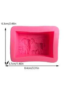 Xà phòng thủ công hình voi DIY, khuôn silicon đa chức năng dùng trong liệu pháp hương thơm, thạch cao. - con voi - Xem 2
