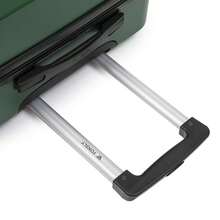 YONSLY Suitcase 16/20/24/28 Inches With 4 Wheels 360° Combination Lock Double Maintenance Zipper Mesh Pocket Soft Rubber Handle Trolley Suitcase - 深綠 - 查看 7