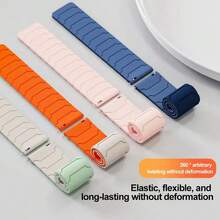 20mm/22mm 强磁硅胶表带替换表带，兼容三星 Galaxy Watch 7/6/5/4/3、Watch GT6/5/4/3 Pro 46mm、Forerunner 570/165/265/255、Venu 4/3/2、Balance 2/Active Max/2/BIP 6/5、Watch 5、Watch 5 Active 智能手表 - 常規款 - 查看 8