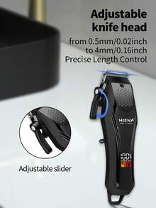 1. 男士电动无线理发器，可剪发、剃须、修剪鬓角，支持USB快速充电，配备LED数字显示屏，锂电池带清洁刷。 - 查看 3