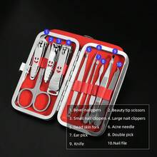 ATOMUS 1 Set Professional Manicure Kit, Includes Nail Clippers & Pedicure Tools, Stainless Steel Material, Women Nail Care Set, Suitable For Salon Or Home Use - Silver - View 3