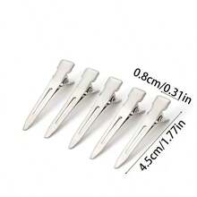 10pcs-Hair Root Fixation, Fluffy Tip, Clip For Hair Styling. Professional Hairdresser's Hair Clip With A Duckbill Shape. Makeup Artist's Styling Hair Clip. Suitable For Thick And Curly Hair, Without Creases. It Is Suitable For Makeup, Styling, Blow-Drying, Hair Dyeing, Cutting, And Even Exercising. It Is An Ideal And Fashionable Yet Practical Gift For Women Of All Ages. - Hair Clip - View 10