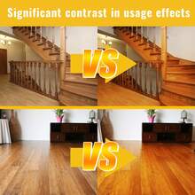 jakehoe Beeswax Wood Furniture Polish, Wood Floor Wood Furniture Cleaner Cleaning Protecting Nourishing Caring, Smooth Out Fine Scratches Polishing Brightening Look Brand New - 液體 - 查看 2