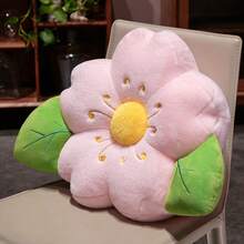 1 chiếc gối trang trí hình cánh hoa anh đào dễ thương, dùng cho ghế sofa, phòng ngủ, phòng khách, quà tặng Halloween/Lễ Tạ ơn, đệm lót ghế văn phòng. - Hồng - Xem 10
