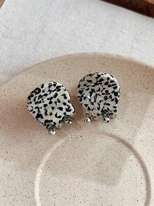 2pcs/Set Mini Acetate Hair Claw Clips Round Geometric Hair Claw Simple Cute Sweet Hair Clips Side Pins Women Hair Accessories,Dopamine Hair Jaw Clip Hair Clamps Hair Clutch Hair Catcher Clip Fall Winter For Vacation Outfits Woman - 彩色 - 查看 15