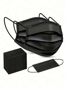 100只装三层一次性成人口罩，日常防护的可靠之选！三层过滤结构提供多重防护：外层阻隔灰尘，中间层过滤有害物质，内层亲肤舒适，有效阻隔飞沫、灰尘和颗粒物，守护您的健康。黑色/粉色/白色可选，兼顾防护性和美观性，适合通勤、外出、日常佩戴等多种场合。 - 彩色 - 查看 2