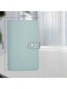 1PC Cash Savings Notebook Collection Commemorative Album Family Financial Ledger Savings Folder Cash Storage Bag Planner, Can Hold Up To 100 Sheets Of Paper, Compact And Portable, Suitable For Students And Office Use, Travel Wallet, Fashionable Design, Business Use, Artificial Leather Material - Multicolor - View 8