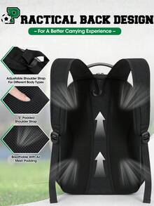 NEWHEY Basketball Backpack Large Basketball Bag With Separate Ball Holder Shoe Compartment Sports Equipment Bag - Multicolor - View 4