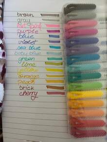 1pc Double-Headed Fluorescent Marker Pen, 17*14cm, Soft Color Fluorescent Pen, Highlighter Suitable For Coloring, Marking, Highlighting, Thick & Thin Tips, Student Supplies - Random - View 7