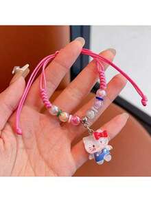 SANRIO 三丽鸥Hello Kitty Kuromi手链饰品 女孩可爱卡通手绳礼物 送给亲戚、爱人、朋友、同事的小礼物 精致 - 卡通 - 查看 5
