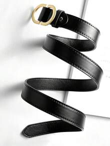 女士休闲腰带，适合搭配裤子 - 黑色 - 查看 3