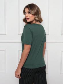 DELLAMARCA Women T-Shirts - Dark Green - View 3