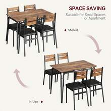 Dining Table & Chair Sets - Brown - View 3