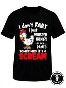 Herren-T-Shirt mit Slogan-Aufdruck, Rundhalsausschnitt und kurzen Ärmeln - Schwarz - Übersicht 1