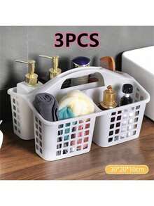 1 chiếc giá đựng đồ dùng nhà tắm cầm tay bằng nhựa dung tích lớn, giỏ đựng đồ dùng phòng tắm, giỏ đựng đồ tiện dụng. - Phiên bản nâng cấp với nhiều màu sắc - Xem 12