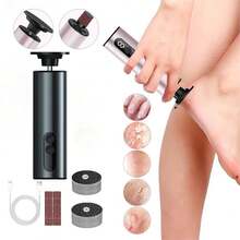 二合一迷你电动磨脚器，自动磨脚砂纸，抛光修脚器，去除足部干燥、硬皮、死皮和老茧，1000mAh - 彩色 - 查看 15
