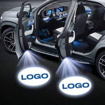 2Pcs LED Car Door Welcome Light,HD Projector Lamp For Most Vehicles,Car Accessories