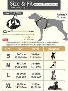 Harness Anjing, Harness Hewan Peliharaan Anti Tarik dengan 2 Klip Tali, Rompi Anjing Empuk yang Dapat Diatur, Rompi Oxford Reflektif Anti Selip untuk Hewan Peliharaan dengan Pegangan Kontrol Mudah untuk Anjing Besar - Rompi dan Tali Bukan Satu Set dan Perlu Dibeli Terpisah, Rompi Anjing Anti Selip Reflektif untuk Dada dan Punggung, Tali Anjing Bernapas dan Dapat Diatur - MultiWarna - View 2