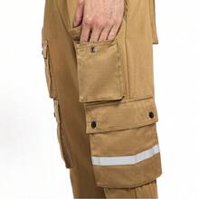 Nike 多口袋工裝反光logo針織休閒褲 男款 棕 - 棕色 - 查看 4