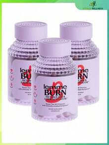 Lemme Burn – Belly Fat Burner & AMPK Activator Supplement For Men & Women – With Actiponin ®   Gynostemma, Green Tea Extract, B6, B12 – Metabolism Support – 60 Vegetarian Capsules - 3 - 查看 1