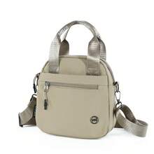 Bright Yellow Mini Square Crossbody Bag, Handheld And Shoulder Strap, Suitable For Commuting - Khaki - View 2