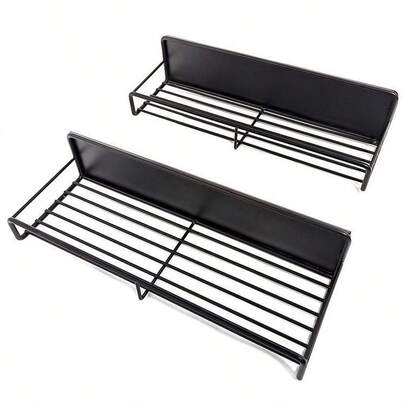 Porte-épices magnétique, support d'épices fixé au réfrigérateur, étagère de rangement murale en métal, étagère à épices