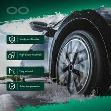 GCCSJ Mudguards, Mud Flaps,SCITOO Mud Flaps Splash Guards Suitable For 1.3L 1.5L 2005-2011 4PCSMade Of PVC, Waterproof, Sandproof, Wear-Resistant, And Scratch-Resistant. Easy To Install. Automotive Parts. - 4PCS - View 5