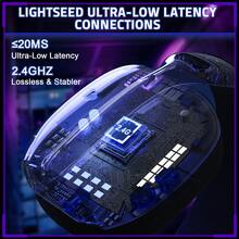 ATTACK SHARK L80PRO Wireless Gaming Headset Lightseed Tech- Built-In&Detachable Dual Microphone-Lightweight Headphone With Tri-Mode(2.4GHz USB C&A Dongle/BT/Wired) - View 7