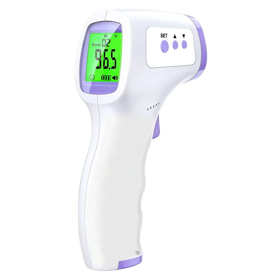 2-In-1 Digital Thermometer, Non-Contact Infrared Forehead Thermometer For Adults And Children, With Fever Alarm - Multicolor - View 1