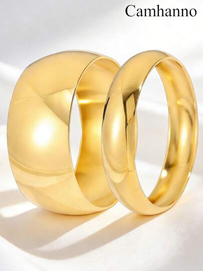 Camhanno Bộ 2 vòng tay bằng thép không gỉ thanh lịch, nữ tính, lý tưởng cho những buổi hẹn hò lãng mạn và các bữa tiệc. Thiết kế bản rộng và bản mỏng bền chắc đảm bảo sử dụng lâu dài, món quà hoàn hảo cho người thân yêu vào dịp kỷ niệm. Chống gỉ sét, dễ dàng phối hợp với váy, áo sơ mi và trang phục thường ngày.