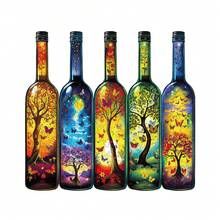1件裝 Bottle Of Life 木製不對稱拼圖，動物造型2D拼圖玩具，適合兒童與成人，益智遊戲，派對、節日、聖誕與生日禮物，獨特魔幻桌面裝飾創意木製拼圖禮品 - 彩色 - 查看 6