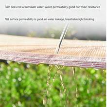 90% UV-Blocking Rectangular Shade Sail, Sand Color, Durable HDPE Fabric, Water-Resistant, Suitable For Backyard, Patio, Garden And Outdoor Activities - Ginger - View 7