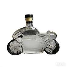 280ml 手工摩托車主題玻璃酒瓶，獨特居家酒吧禮物，適合送給男性 - as pic - 查看 2