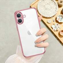 【人気のあるもの】iPhone16 ケース クリア スマホケース 透明 薄型 ソフト TPU 耐衝撃 メッキ加工 ストラップホール付き 軽量 - ローズゴールド - チェックする 3