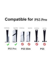 1pc PlayStation5 Pro Game Console Disc Version/Digital Version Cooling Stand, P5 Pro Base Stand Vertical Stand Game Accessory - View 8