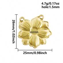 2件套时尚植物吊坠，304不锈钢材质，珠宝制作材料，神奇金属仙人掌、小花、莲花造型，瑜伽能量平衡吊坠，凸面空白底座，适合DIY宝石、树脂、手工工艺品，日常礼物，个性化纪念品，PVD 18K镀层 - Geometry - 查看 12