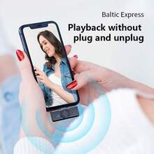 FANGTUOSI Wireless Lavalier Microphone Portable Type-C Button Microphone With Magnetic Back Clip Noise Reduction Radio Microphone - View 5