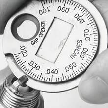Bộ 1/2 thước đo khe hở bugi, hình đồng xu, phạm vi đo 0,6-2,4 mm. Dụng cụ đo thông số bugi. - bugi - Xem 11