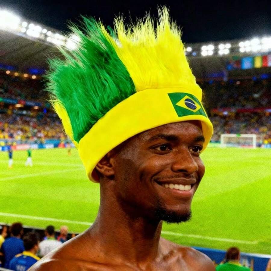 1pc Football Fan Headband Accessory - Unisex Costume Headwear - Suitable For Football Match Celebrations, Birthdays, Bachelor Parties, Cosplay - Multicolor - View 1