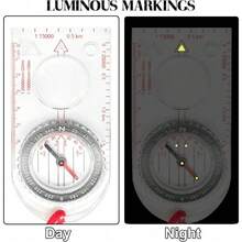Multifunctional Waterproof Navigation Compass With Map Ruler And Magnifier For Hiking Exploration Outdoor Map Reading - 1 - View 3
