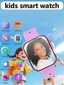 2026 New Kids Smart Watch, 1.83" Touch Screen, Ultra-Low Power Chip, Pedometer, Alarm Clock, Calendar, Countdown Timer, Stopwatch, Gift For Boys And Girls - View 5