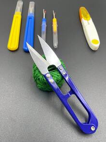 6件套缝纫工具套装，包含拆线器、绣花剪和专业裁缝剪，适用于缝纫、手工、拼布、DIY，是手工艺者、裁缝和初学者的理想之选。 - 拆線器 - 查看 2