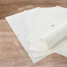 Premium Handmade White Rice Paper For Chinese And Japanese Calligraphy, Sumi Drawing, Writing Letters And Printing - Decorative Xuan Paper For Crafts - 25 Sheets - Trắng - Xem 3
