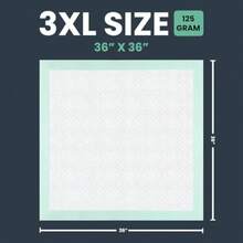 Disposable Underpads 36" x 36" 50 Count Super Absorbent Hospital Grade Incontinence Bed Pads Leak Proof Quilted Chux Pads for Adults Seniors and Pets - Paquete de 50 unidades de 36x36 pulgadas de alta resistencia. - Ver 3